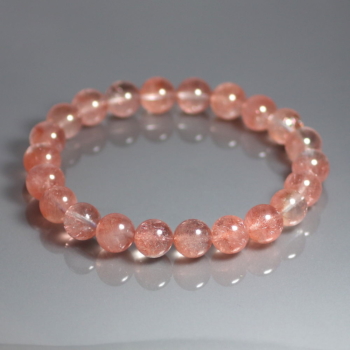 プレミアム]ストロベリークォーツブレスレット（約9mm玉） - 埼玉県