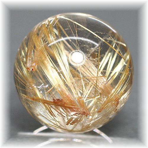 高品質]ゴールドルチルクォーツ丸玉/スフィア - 埼玉県吉川市の天然石