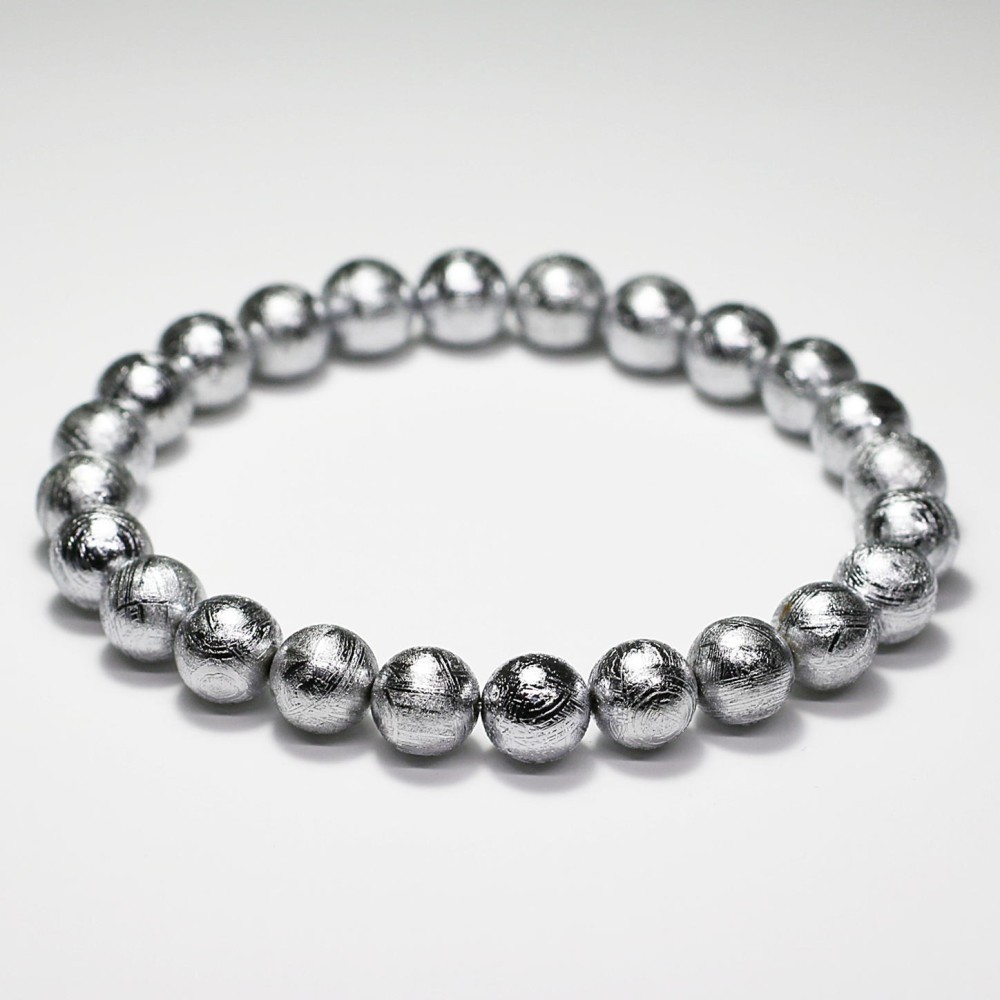 ギベオン隕石ブレスレット（約8mm玉） - 埼玉県吉川市の天然石専門店