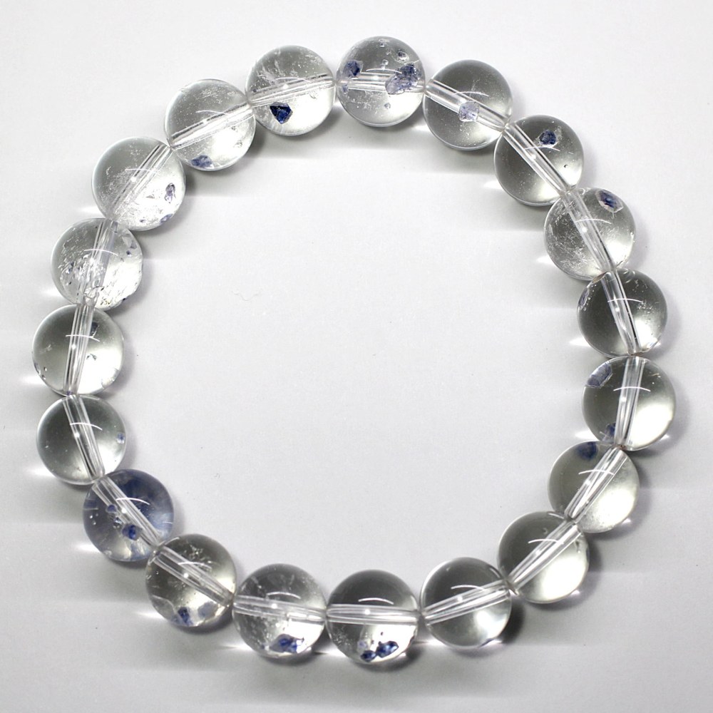 激レア・高品質++]フローライトインクォーツブレスレット（約11.5mm玉