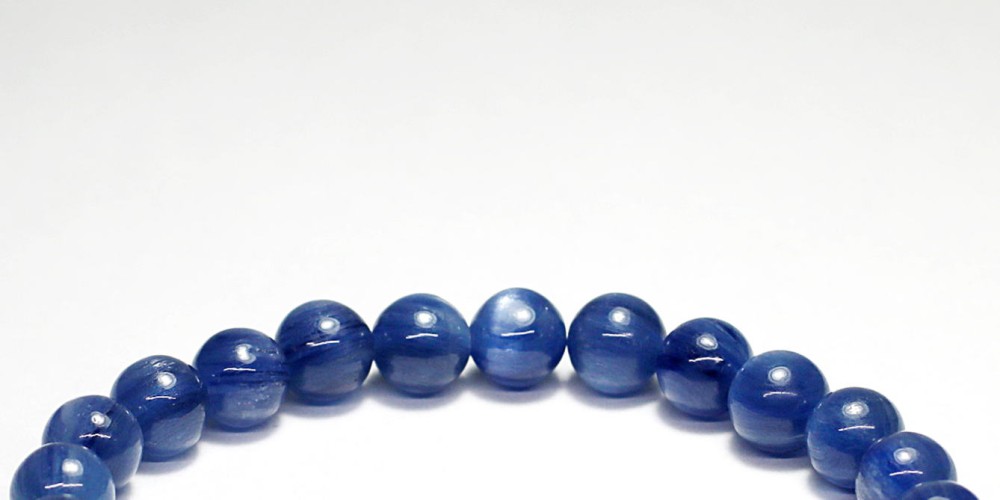 高品質++]ブラジル産カイヤナイトブレスレット（約7.5mm玉） - 埼玉県
