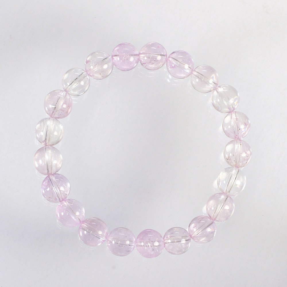 高品質]クンツァイトブレスレット（約9.5mm玉） - 埼玉県吉川市の