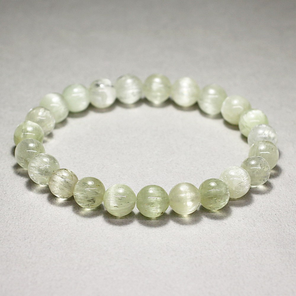 高品質]ヒデナイトキャッツアイブレスレット（約8.5mm玉） - 埼玉県