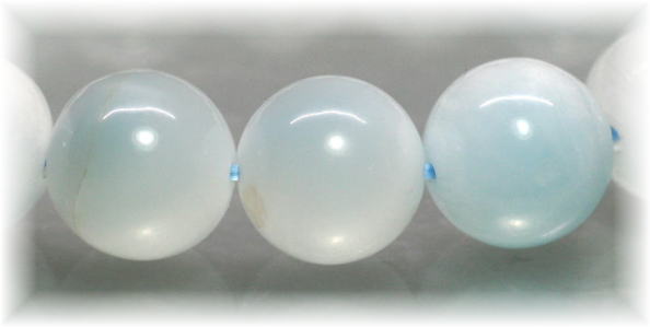 ホワイトラリマーブレスレット/ペクトライト（約11mm玉） - 埼玉県吉川