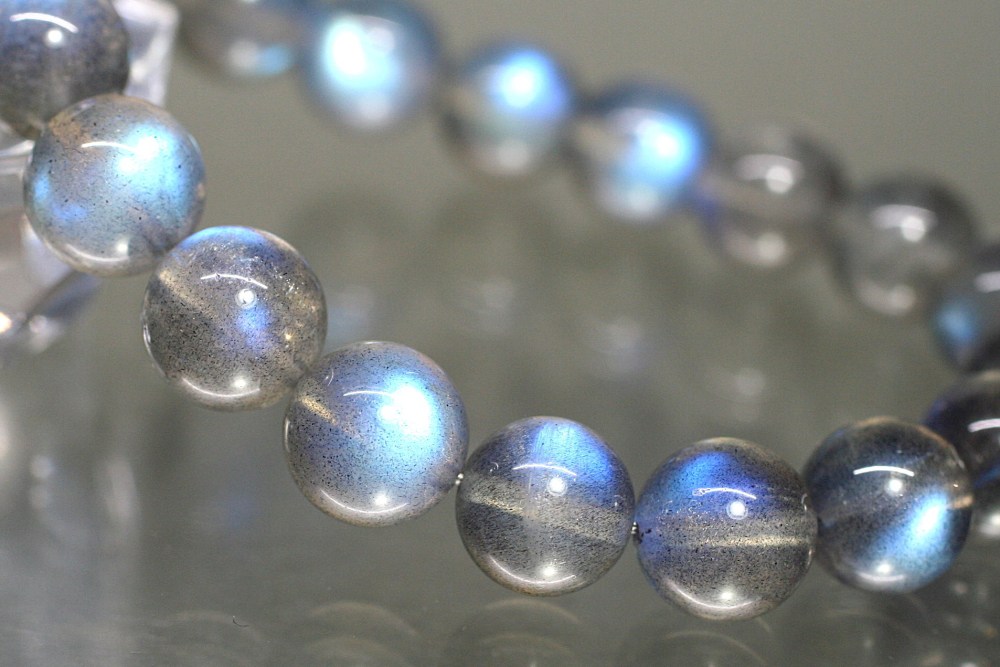 高品質]ラブラドライトブレスレット（約10.5mm玉） - 埼玉県吉川市の