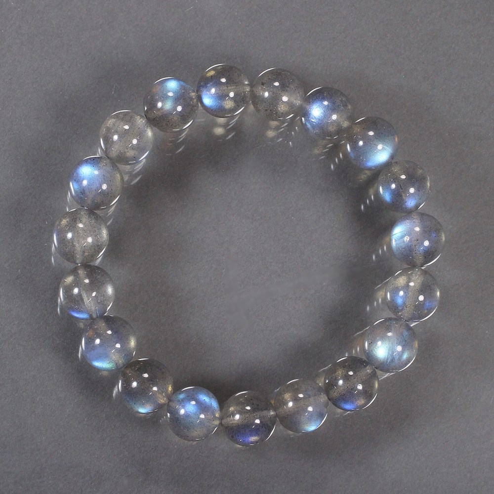 高品質]ラブラドライトブレスレット（約10.5mm玉） - 埼玉県吉川市の
