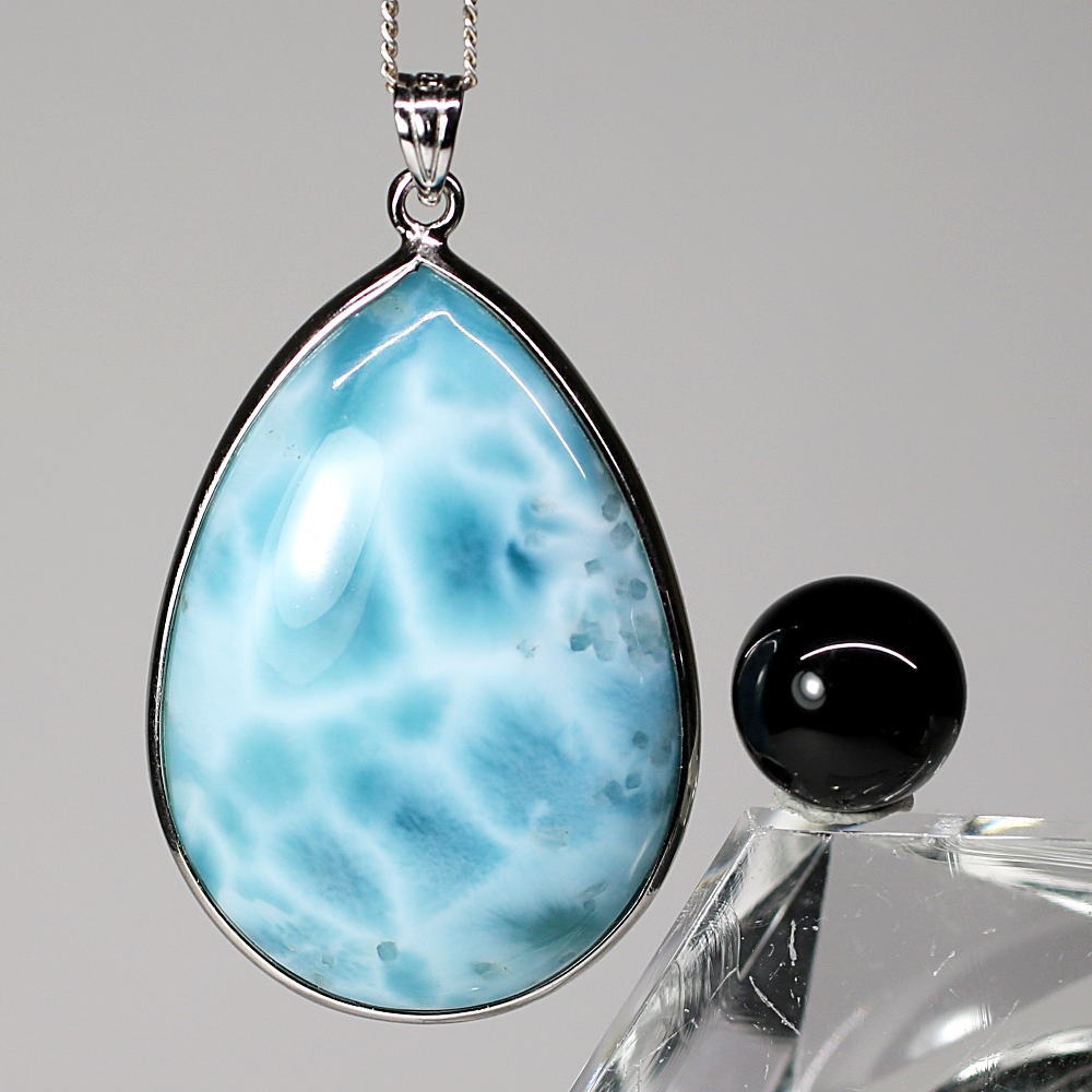 特別価格/高品質]ラリマーペンダントトップ（シルバー925） - 埼玉県