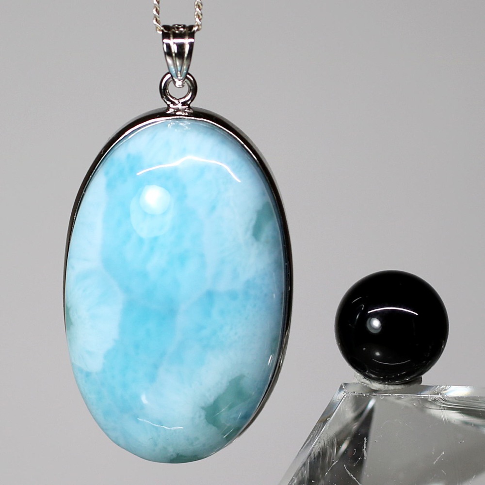 特別価格/高品質]ラリマーペンダントトップ（シルバー925） - 埼玉県