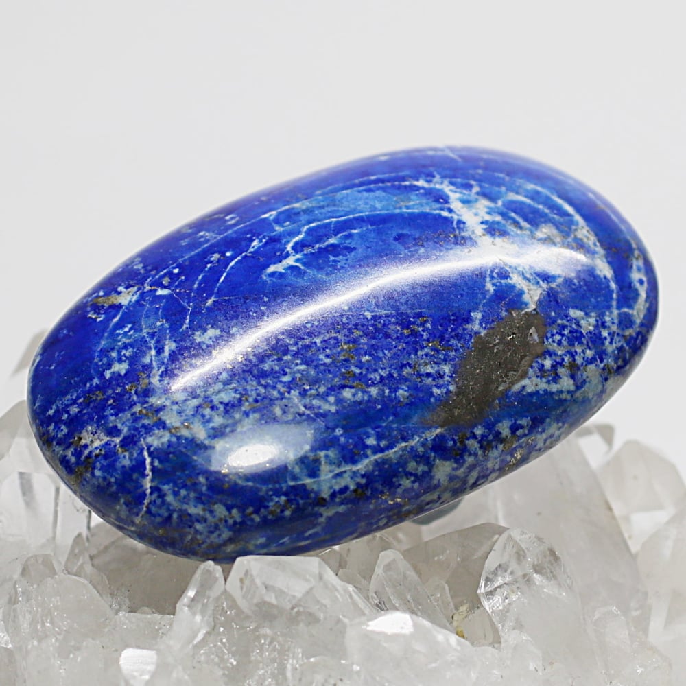 高品質]アフガニスタン産ラピスラズリ磨き原石/タンブルフォーム（置物