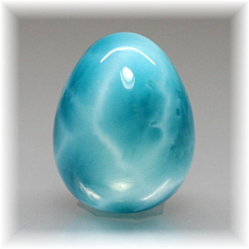 ドミニカ産・最高品質]宝石質ラリマーエッグシェイプ - 埼玉県吉川市の