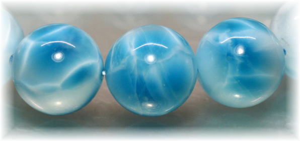 プレミアム]ラリマーブレスレット（約16mm玉） - 埼玉県吉川市の天然石