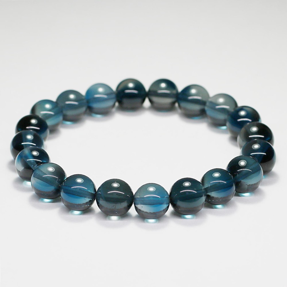 トップクォリティ]ロンドンブルートパーズブレスレット（約10mm玉