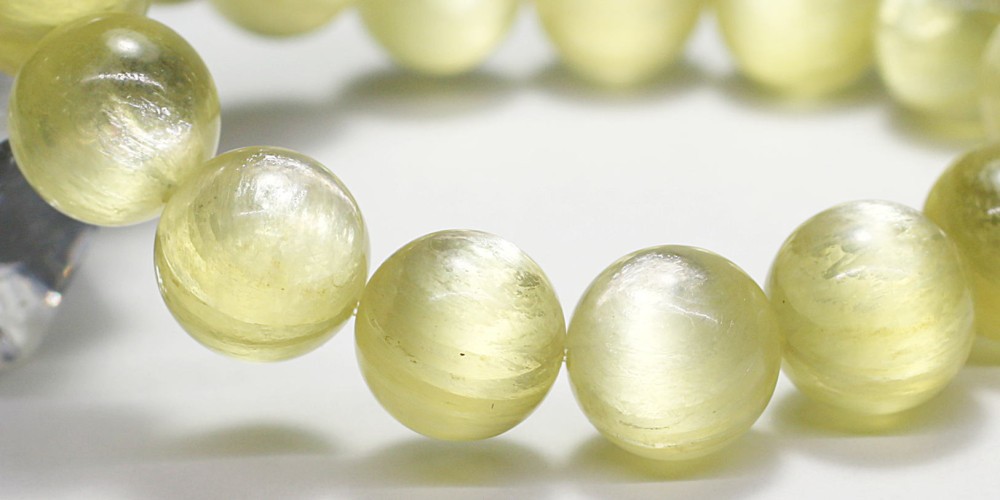 トップクォリティ]ゴールデンマイカブレスレット（約12.5mm玉） - 埼玉