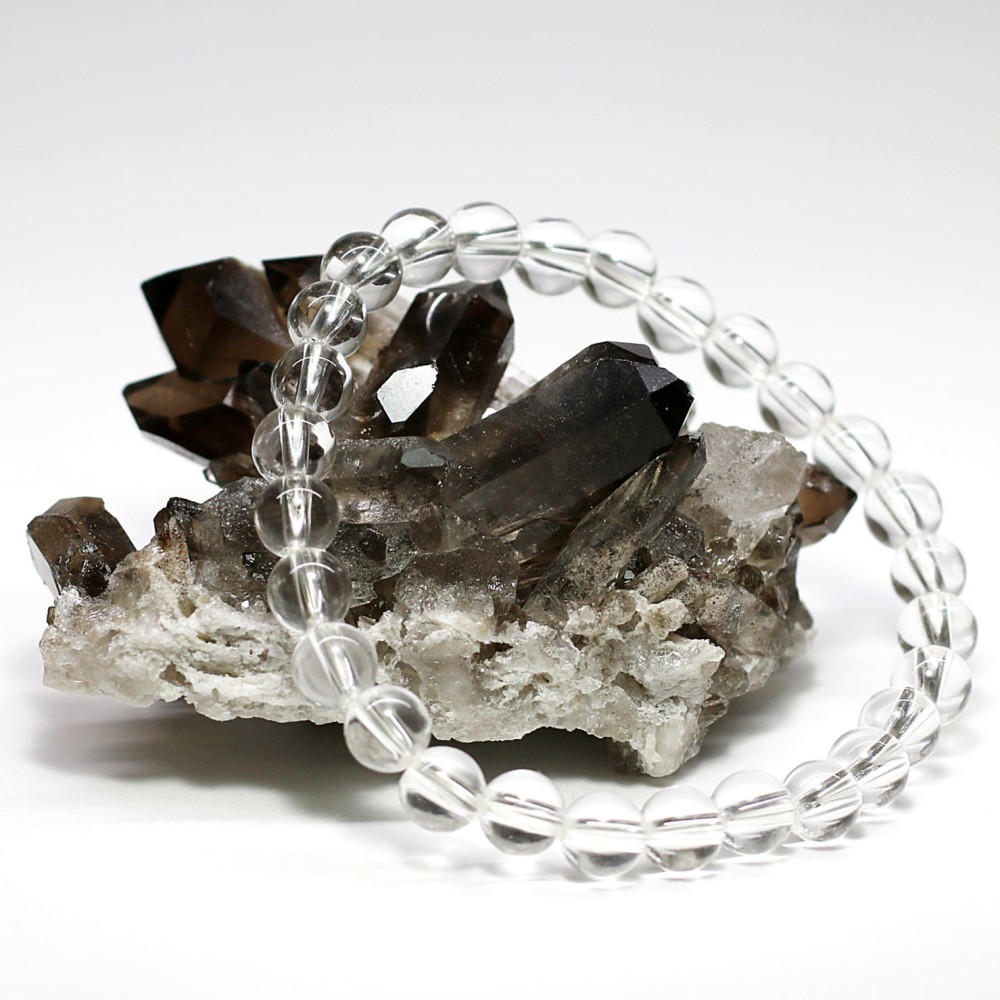 ブラジル産]ナチュラルスモーキークォーツクラスター（天然未処理原石