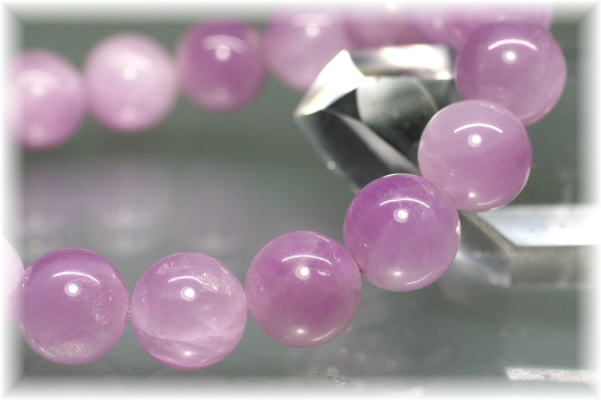 ピンククンツァイトブレスレット（約11mm玉） - 埼玉県吉川市の天然石