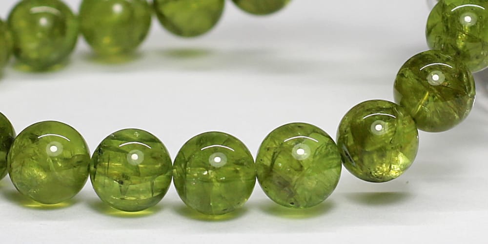 高品質+]ペリドットブレスレット（約9.5mm玉） - 埼玉県吉川市の天然石