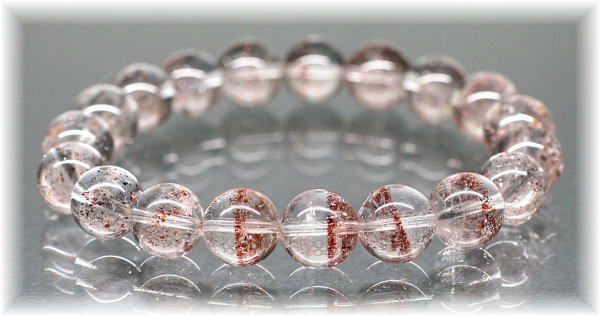 3A++]レピドクロサイトファントムクォーツブレスレット（約11mm玉