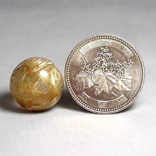 ゴールドルチルクォーツ丸玉/スフィア - 埼玉県吉川市の天然石専門店