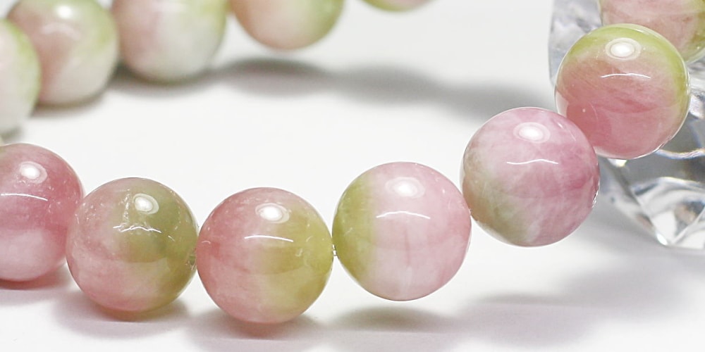 高品質]ウォーターメロントルマリンブレスレット（約11.5mm玉） - 埼玉
