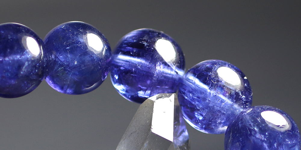 特別価格/トップクォリティ]宝石質タンザナイトブレスレット（圧巻の約