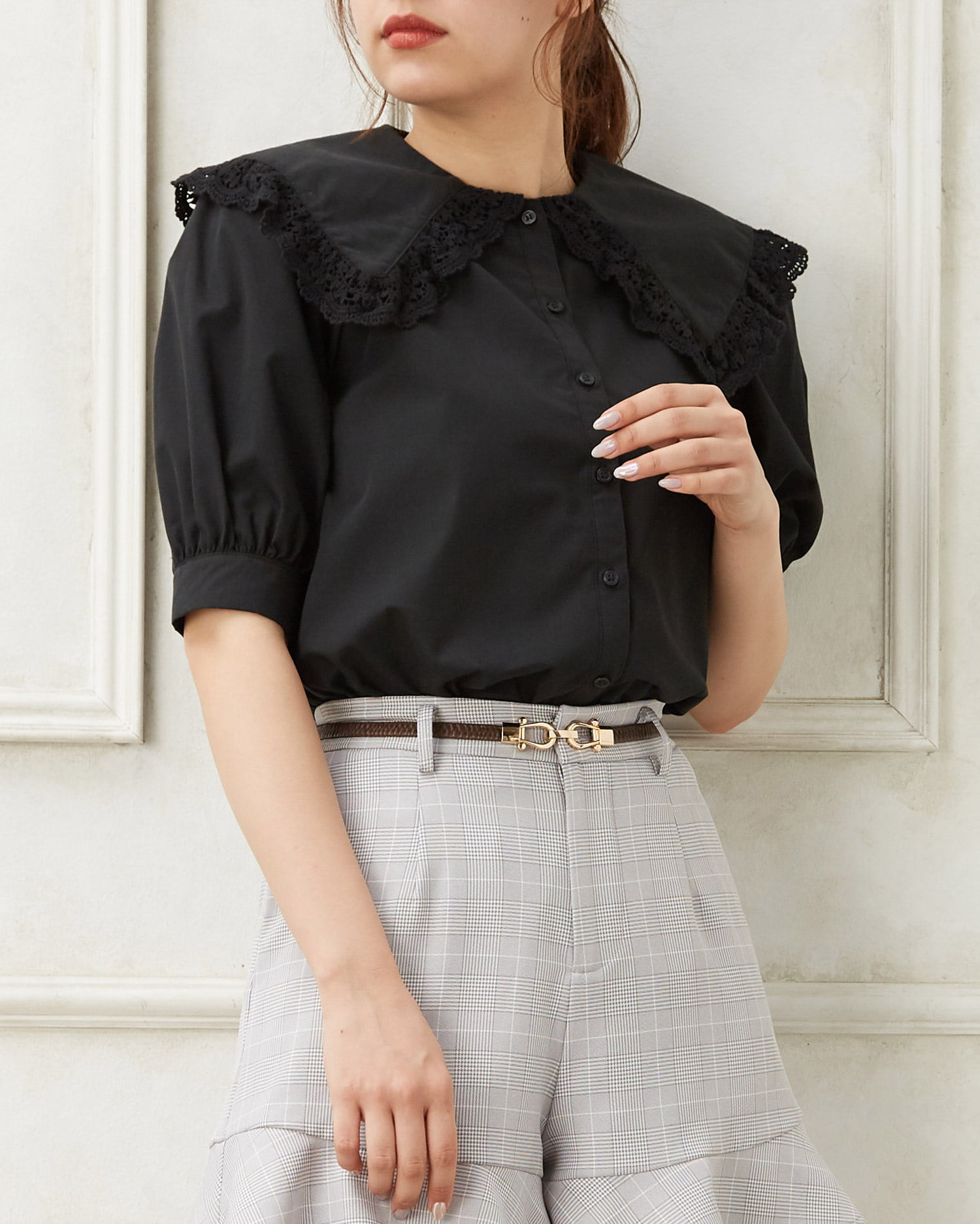 BIGレースフリル襟／ブラウス｜allamanda(アラマンダ) 公式通販｜INGNI