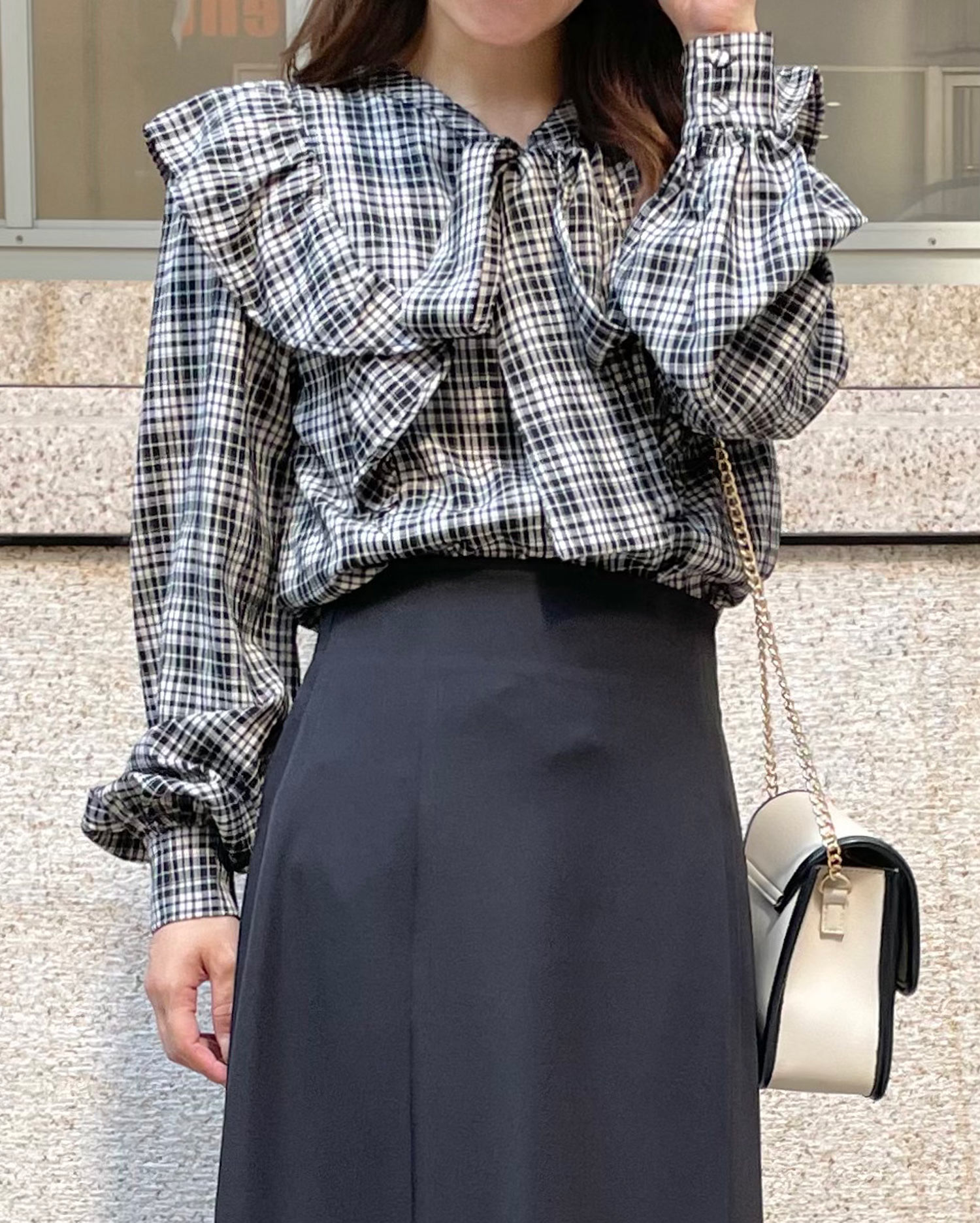 肩フリルボウタイブラウス｜allamanda(アラマンダ) 公式通販｜INGNI STORE