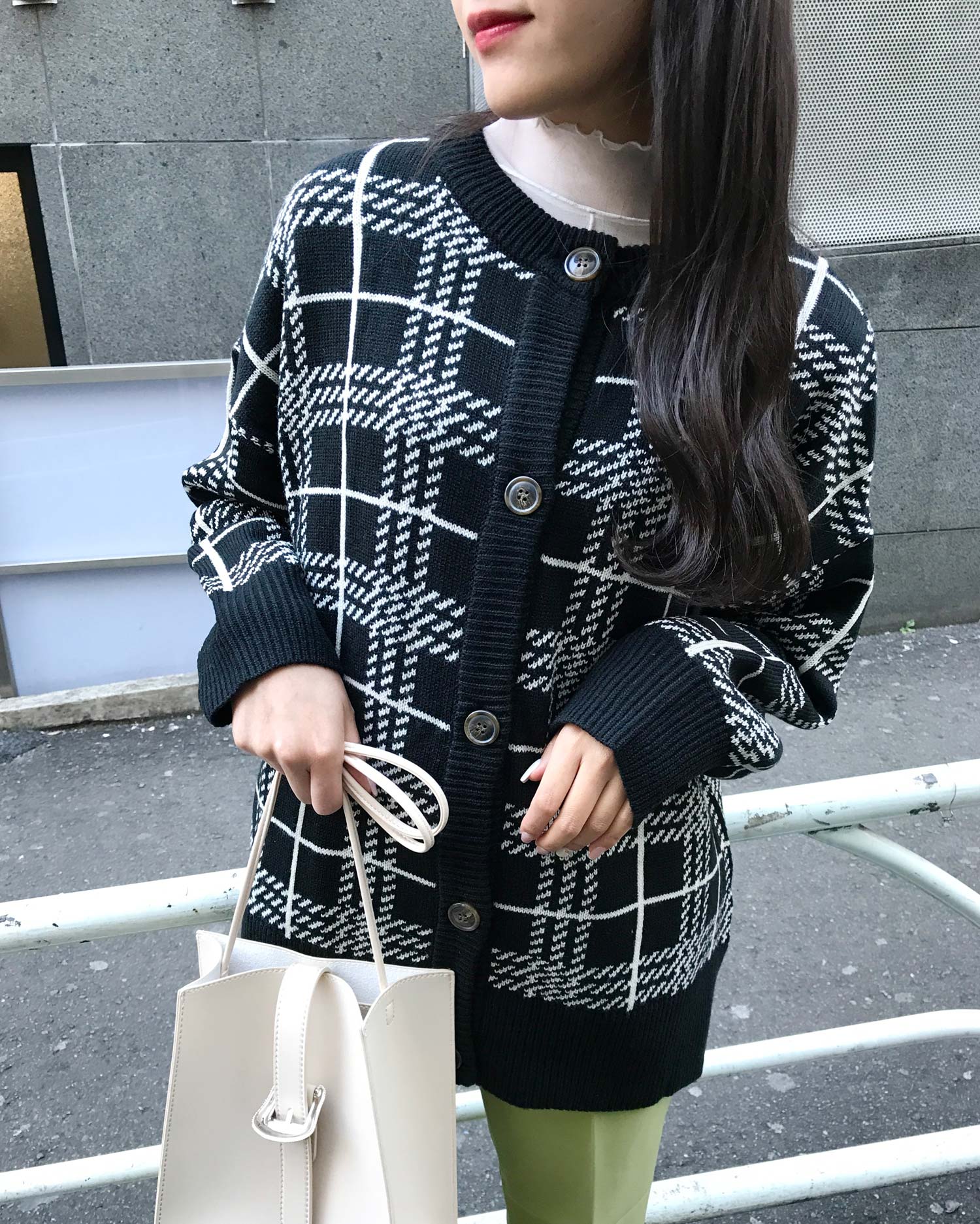 チェック柄長袖ニット／カーディガン｜INGNI(イング) 公式通販｜INGNI