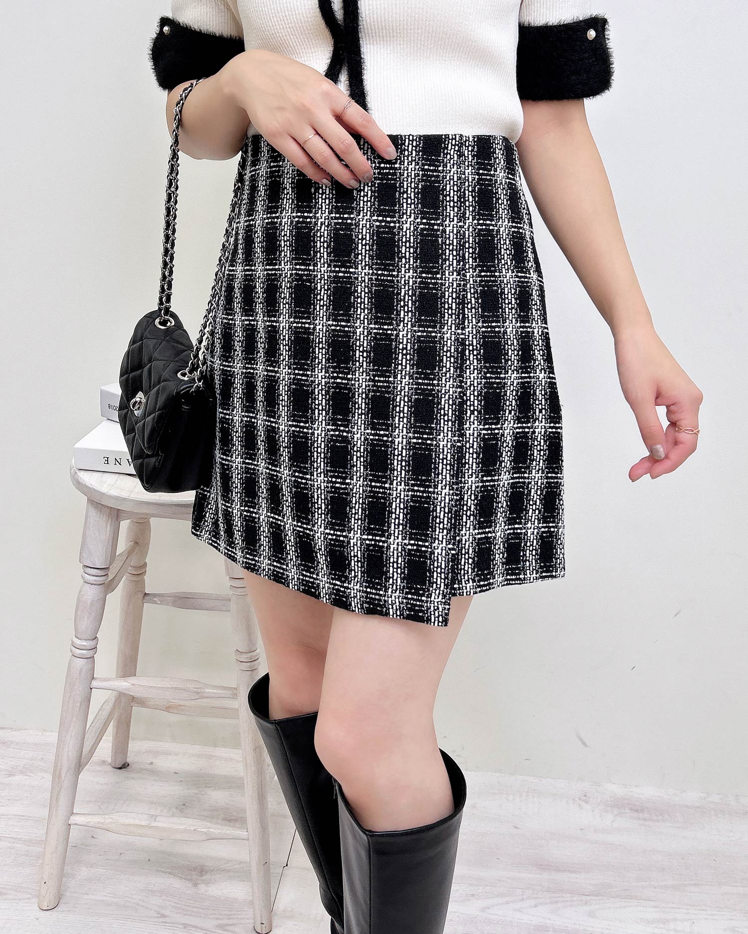 ツイードチェックラップスカパン｜INGNI(イング) 公式通販｜INGNI STORE