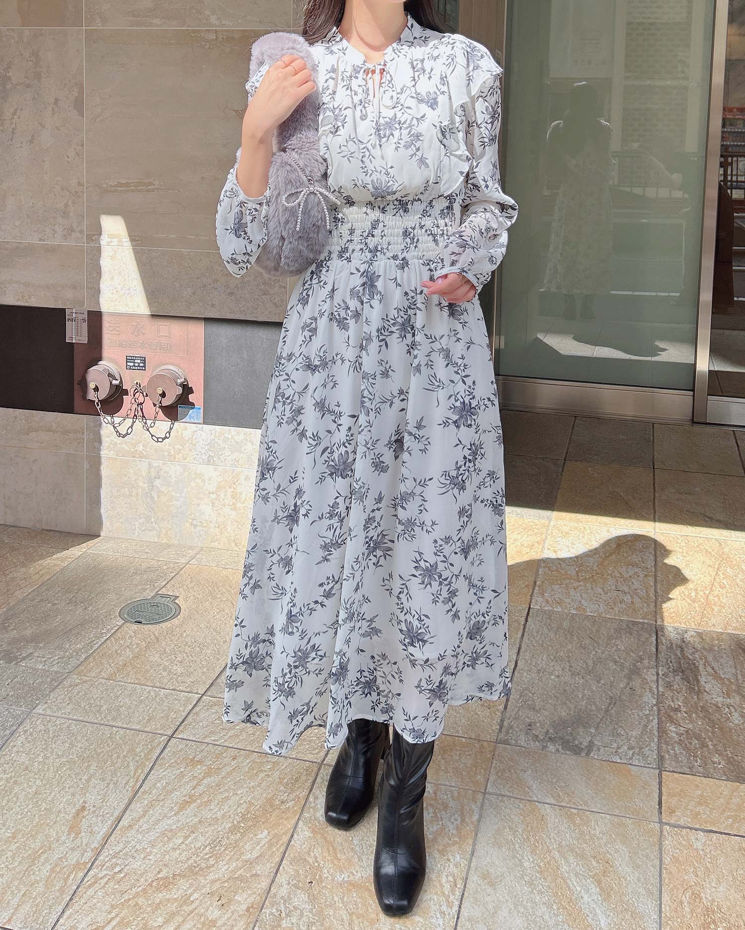 花柄シフォンフリルリボンワンピース｜INGNI(イング) 公式通販｜INGNI