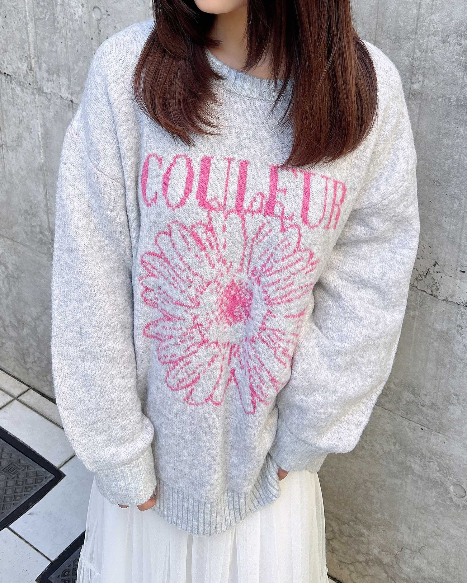 花柄ジャガードニット／A｜INGNI(イング) 公式通販｜INGNI STORE