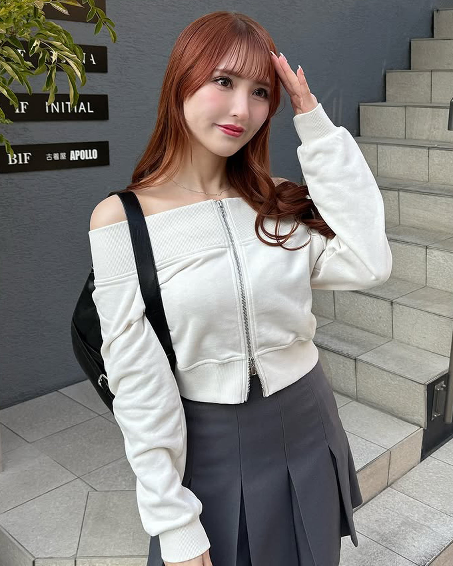 ジップオフショルスウェットトップス｜INGNI(イング) 公式通販｜INGNI