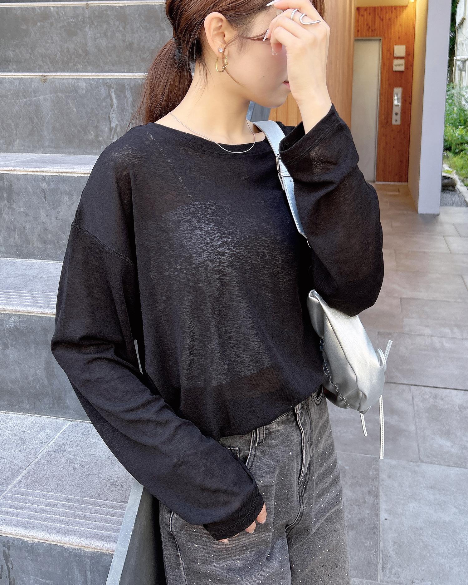 新品未使用cygneビックパフスリーブシースルートップスnadine 即完売