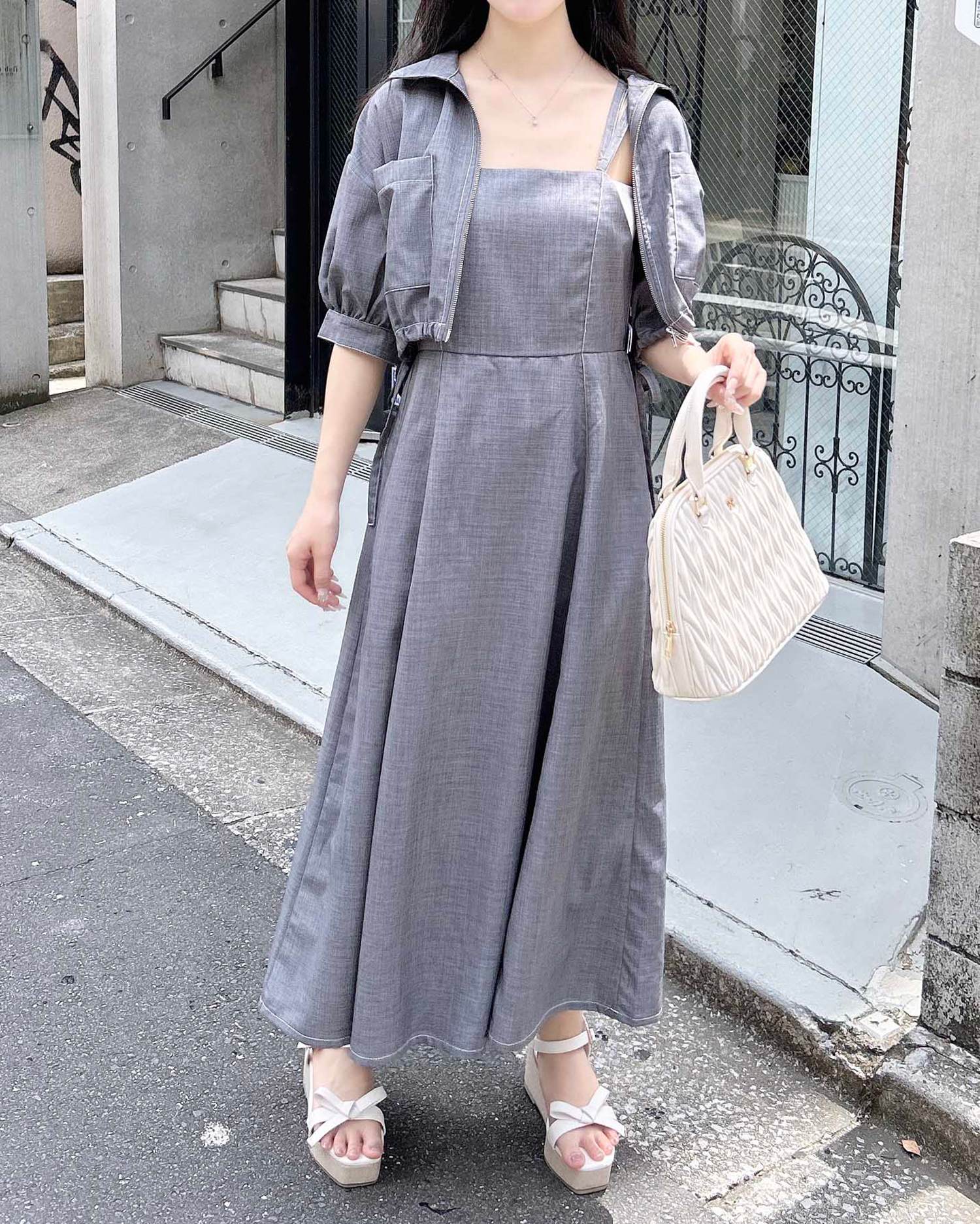 半袖ジップジャケット＋ワンピース／セットアップ｜INGNI(イング) 公式