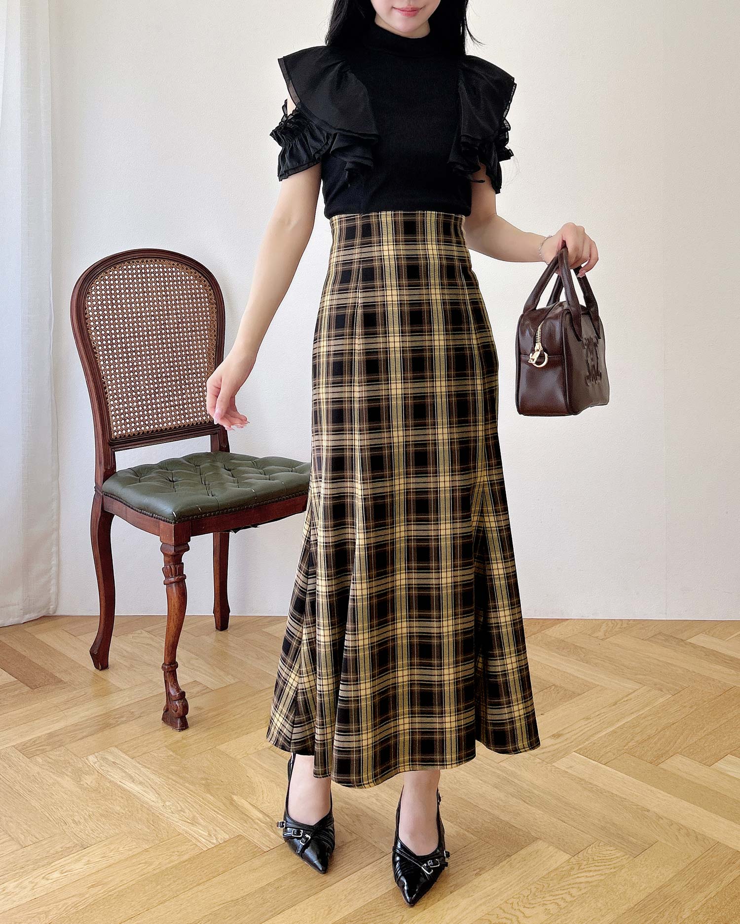 チェック柄ドッキングワンピース｜INGNI(イング) 公式通販｜INGNI STORE