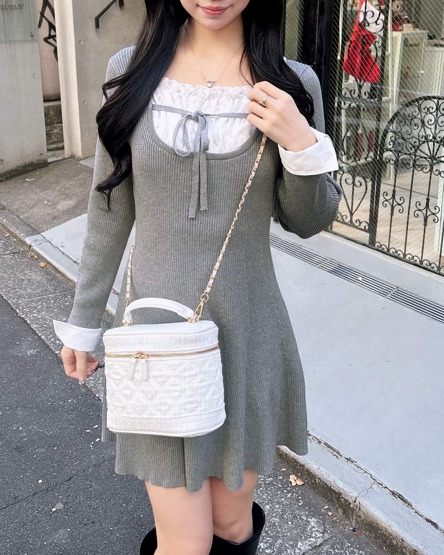 シャツドッキングニットワンピース｜INGNI(イング) 公式通販｜INGNI STORE