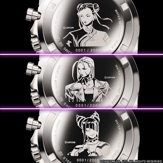 春麗、キャミィ、ジュリの気高い麗しさが腕時計に！『スト6』×セイコー