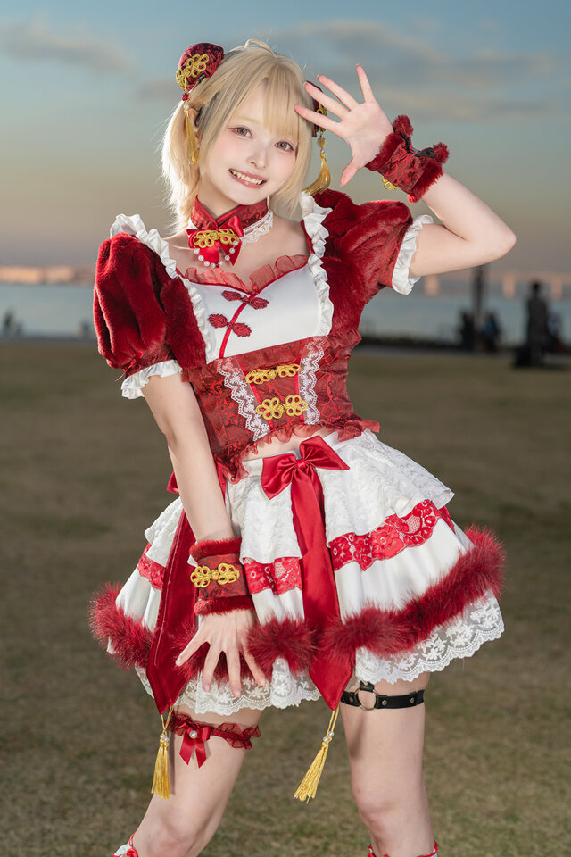 コスプレ】ふわもこ×ミニチャイナ風の衣装が異次元の可愛さ！はにかむ