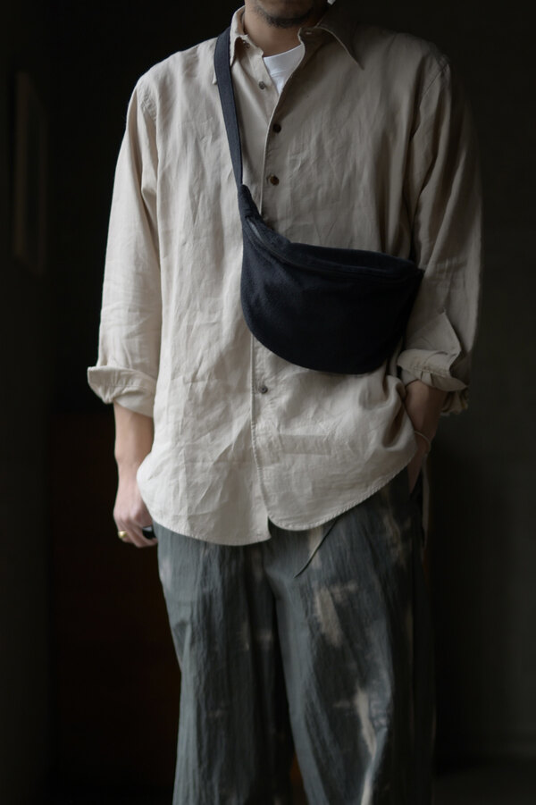 COMOLI コモリ / シルクネップ ウエストバッグ (sold) | INSIDE MY