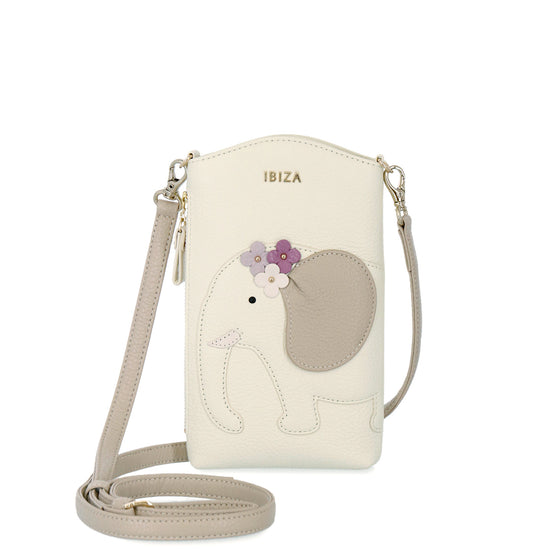 アニマーダ 牛革 スマートフォンポシェット(ゾウ) – イビサ オンライン