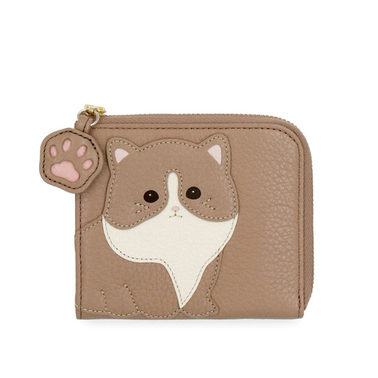 アニマーダ 牛革 L字ファスナー財布(ネコ) – イビサ オンラインショップ