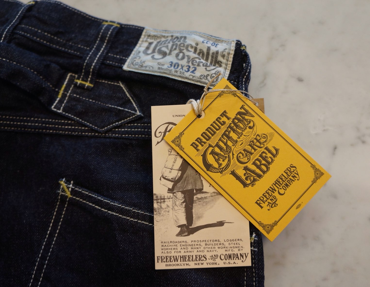 FREEWHEELERS/フリーホイーラーズ」「UNION SPECIAL OVERALLS