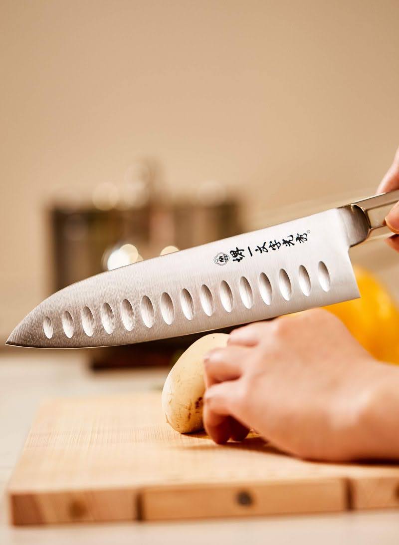 堺一文字光秀 白撰鋼 水焼本焼 柳刃包丁 黒檀柄 鞘付き