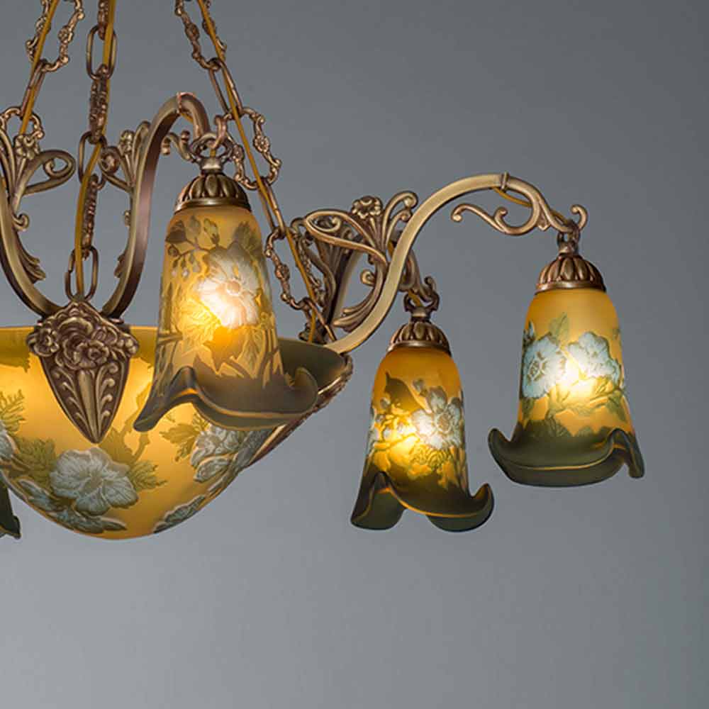 シャンデリア「BRA-6249/6+3」約8〜10畳用 ランプ別売【要施工取付