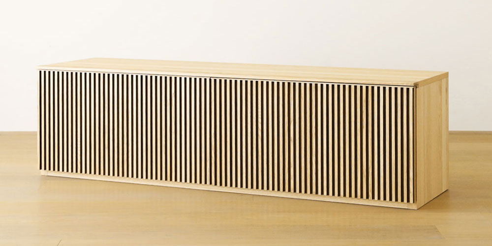 ローボード「RIB リブ」幅150.2cm オーク材 | 【公式】大塚家具