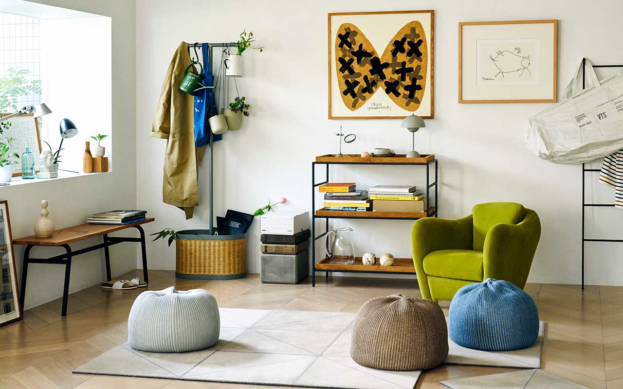 在庫限り】 PUUF Navy｜1人掛け｜IDEE SHOP Online