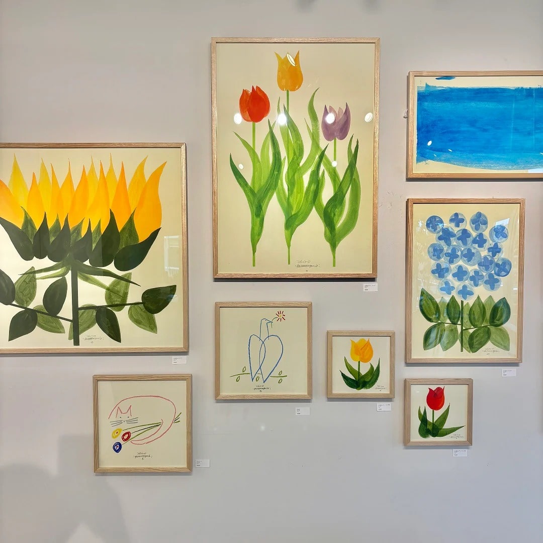 定番品】 山口一郎 「neoflower チューリップ 黄」｜ポスター｜IDEE