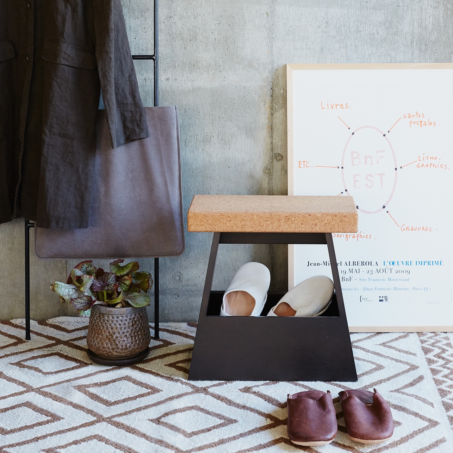 FUMIDAI Stool Natural｜スツール｜IDEE SHOP Online