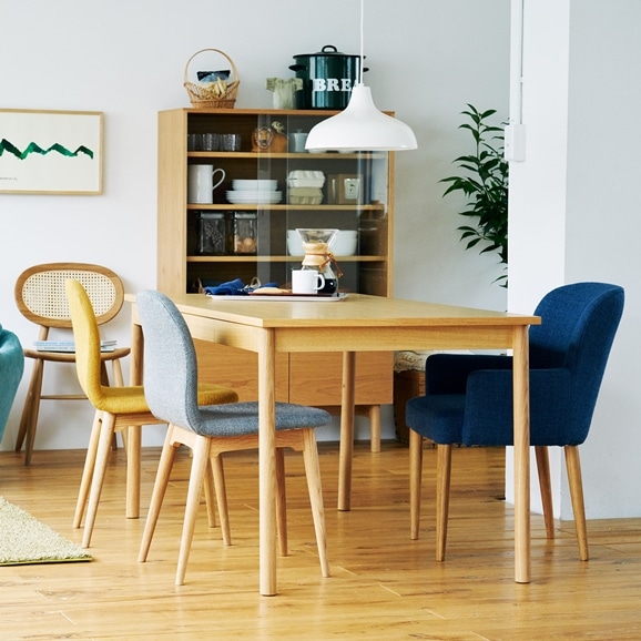 LIEVRE ARM CHAIR Navy Natural Legs｜リビング・ダイニングチェア