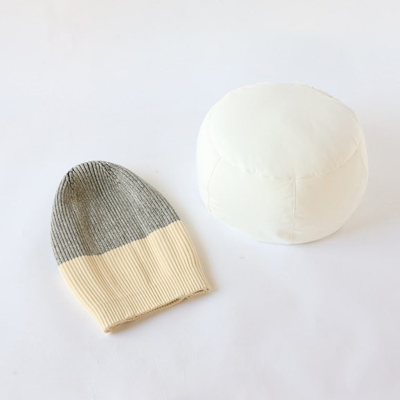 MINI PUUF White×Black MIX｜1人掛け｜IDEE SHOP Online