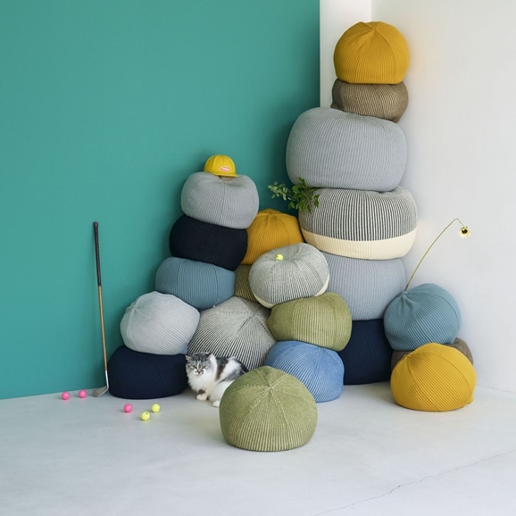 MINI PUUF Blue gray｜1人掛け｜IDEE SHOP Online